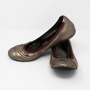 Authentic Womens GUCCI Ayers Laminato Nappa Silk